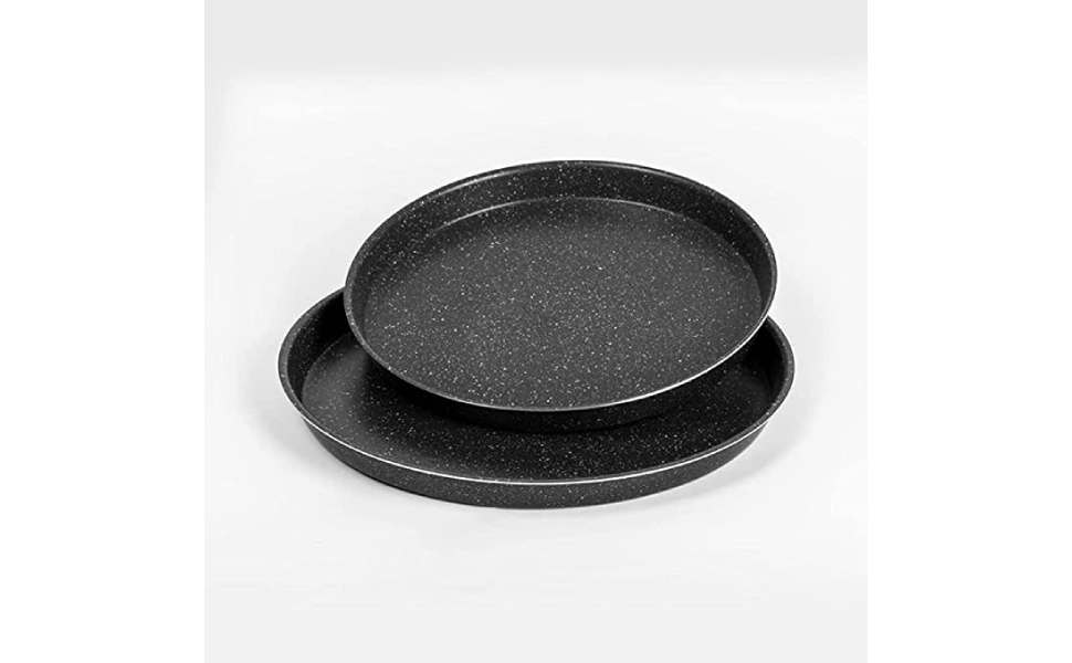 Lazord-granite-pizza-tray-set-2-pieces-26-x-30-black-B09F6SH7SG